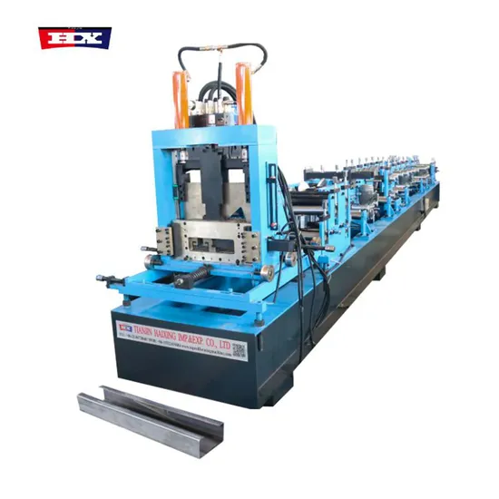 Automatic Galvanized Steel Building Materials Purlin C Channel Profiling Machine CZ Steel Equipment Interchangeable CZ Purlin Roll Forming Machine