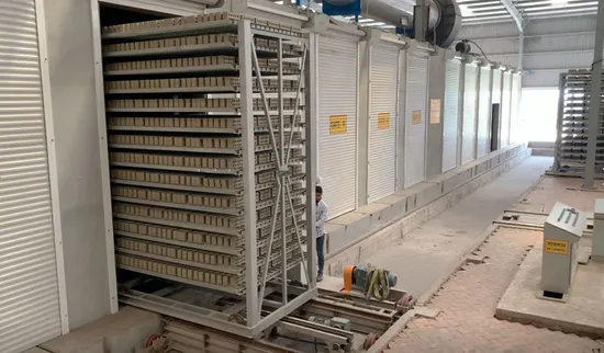 Fired Clay Brick Drying Machine Automatic Hot Air Drying System Clay Drying Machinery