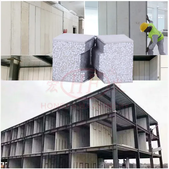 Foaming Light Concrete Slab Insulation EPS Sandwich Wall Panel Making Machine