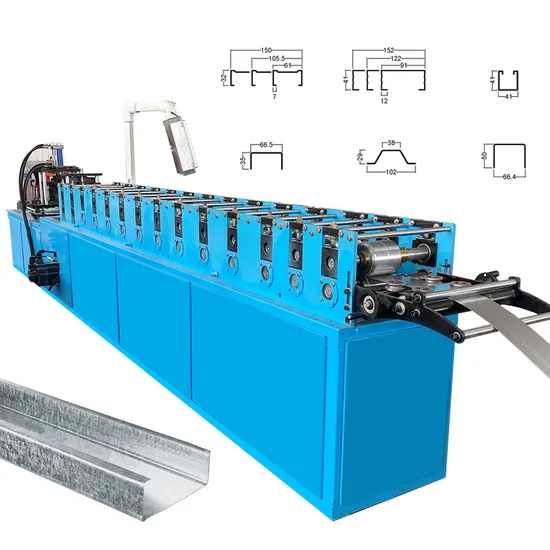 Metal Drywall Steel Stud Framing Making Machine C Channel Roll Forming Machine