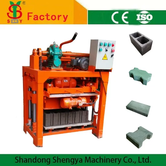 Shengya Qm4-40 Small Scale Production Chain Block Machine in Small Production Plants