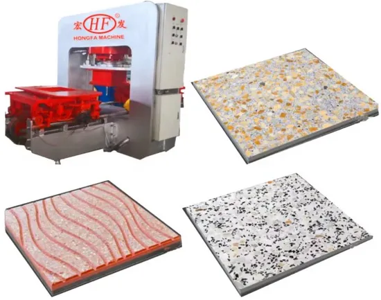 Most Cost-Effective Tile Making Machine Terrazzo Floor Tiles Machine Imitation Porcelain Ceramic Tile Machine Double Layer Tile Machine Price for Sale