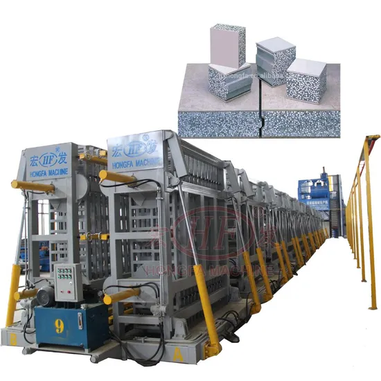 Hongfa Sandwich Panel Machine Drywall Board Machinery Concrete Wall Panel Lightweight Foam Concrete Wall Panel Machine Price Gypsum Board Plant Machinery