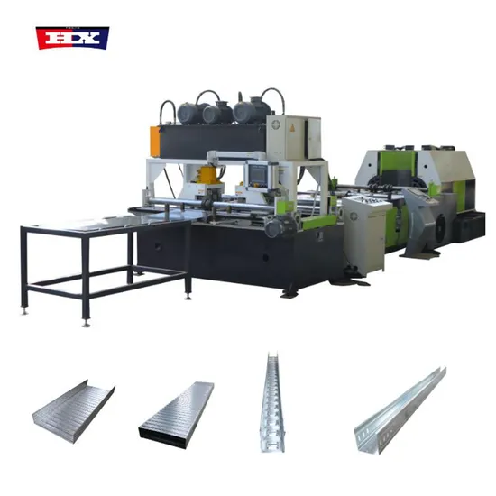 Full Automatic Galvanized Metal Steel Perforated Type Trench Cable Tray Roll Forming Machine Cable Tray Manufacturing Machine Cable Tray Making Machine