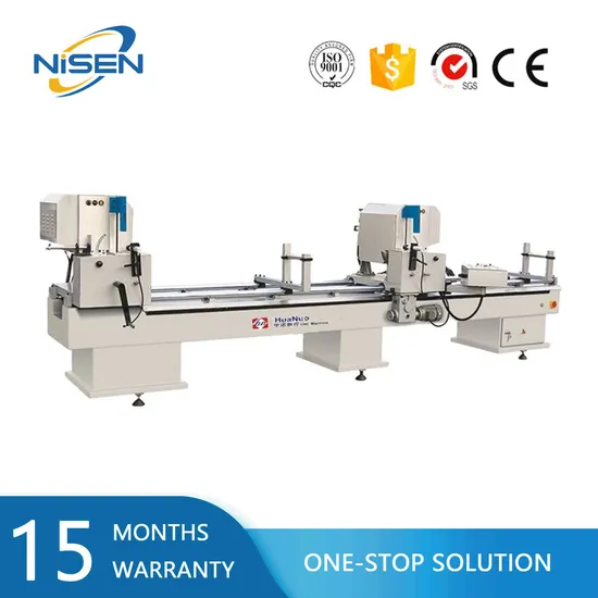 PVC and Aluminum Profile Cutting Saw Aluminum Cutting Equipment Two Head Window Door Structure Cutting Machine