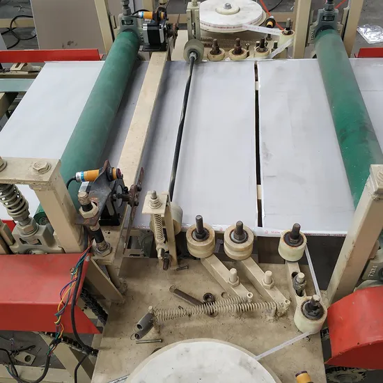 Automatic Gypsum Ceiling Board Tile Lamination Machine Production Process