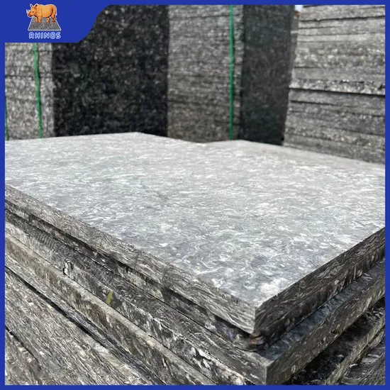 Linyi Rhinos Plastic Brick Pallet China Suppliers 70% Black Glassfiber Gmt Plastic Pallet for Concrete