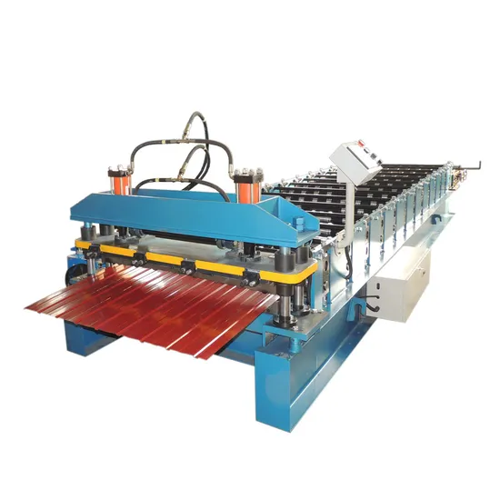 Trapezoid Roofing Tile Roll Forming Machine Standing Seam Roof Rolling