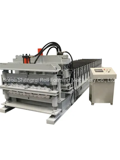Color Coated Charcoal Gray Oriental Tile/Roman Tile/Brick Tile Profile Roll Forming Machine