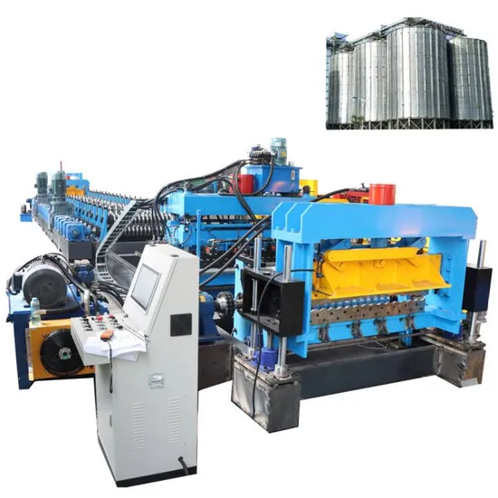 4mm Grain Bin Storage Steel Silo Panel Auto Cold Roll Forming Machine Steel Sheet Spiral Silo Making Machine