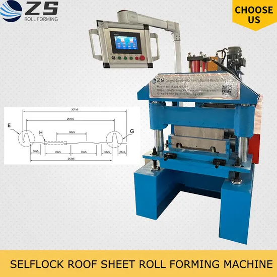 Decorative Wall Panel Selflock Roof Panel Machine with Automatic Decoiler for Roofing