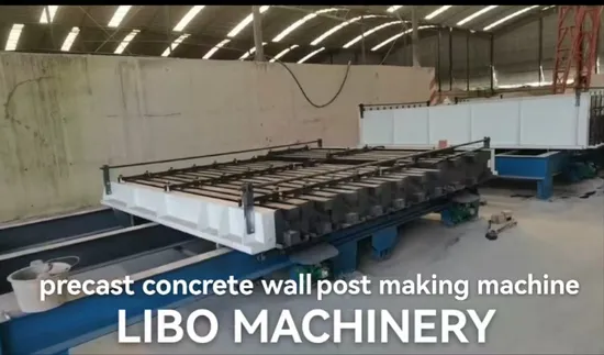 Horizontal Type Precast Concrete Fence Wall Panel and Post Molds Boundary Fencing Wall System Machine Libo Machinery
