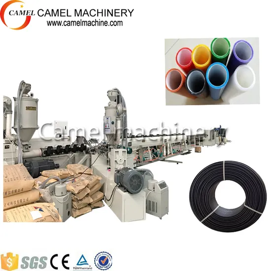 HDPE PE Microduct Silicon Cored Pipe Extrusion Machine with Single Screw Extruder