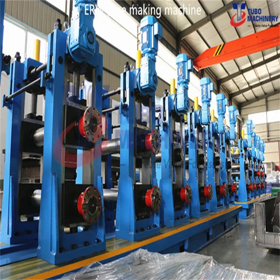High Frequency Welding ERW Steel Tube Mill with Cold Saw From China