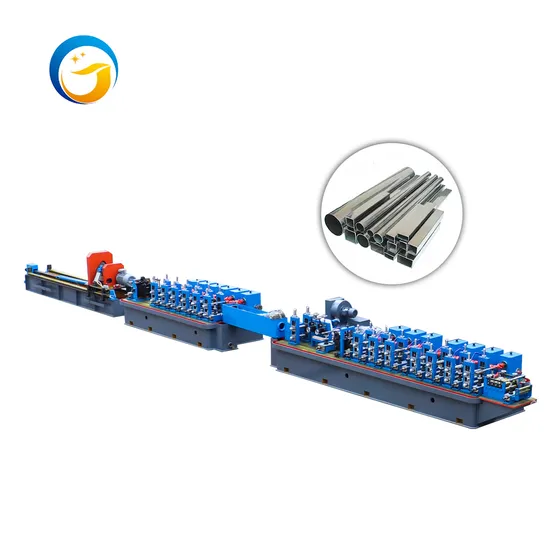 Pipe Line Machinery for Automatic Welding of Round Square Rectangle Oval Pipes High Frequency Iron Steel Pipe Making Machine ERW Tube Mill