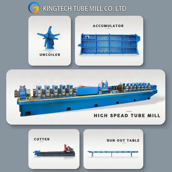 ERW Tube Machine for Steel Pipe Production Professional Manufacturer Automatic Pipe Production Line for Stainless Steel Pipe Making Machine