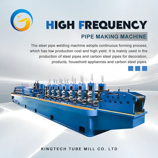 Pipe Thickness 1.4mm - 5.0mm Machinery Tube Mill High Frequency