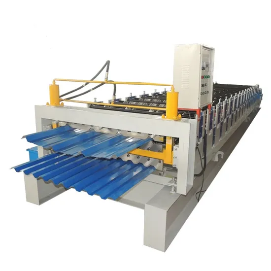 Trapezoidal Double Layer Tile Roll Forming Machine