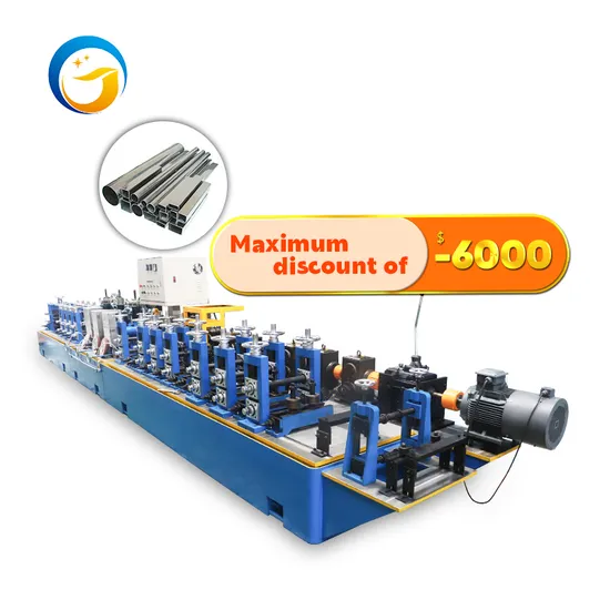 ERW Pipe Production Line for Stainless Steel Tube Welding and Making Equipment Stronger Round Square Rectangular Pipe Making Machine Stainless Steel Tube Mill