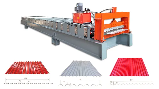 Metal Roofing Tile Corrugated Profile Roll Forming Machine Building Material Machinery