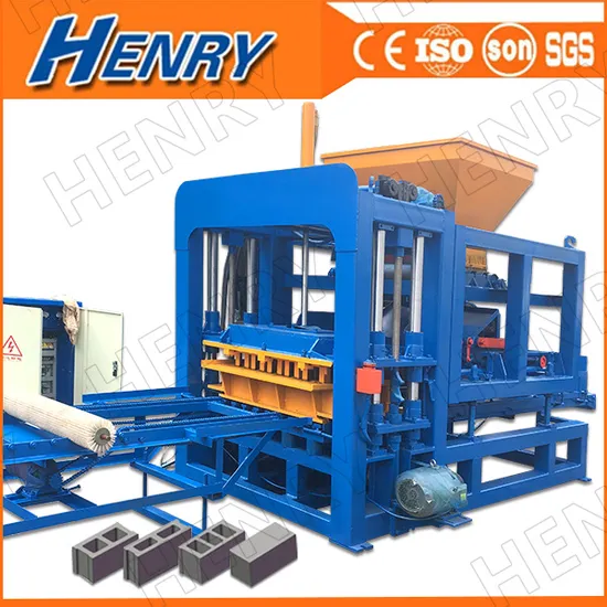 Qt4-15 Fully Automatic Hydraulic Shocked Concrete Cement Brick Machine Color Paver Machine Curbstone Machinery with Big Capacity in Ghana Price List