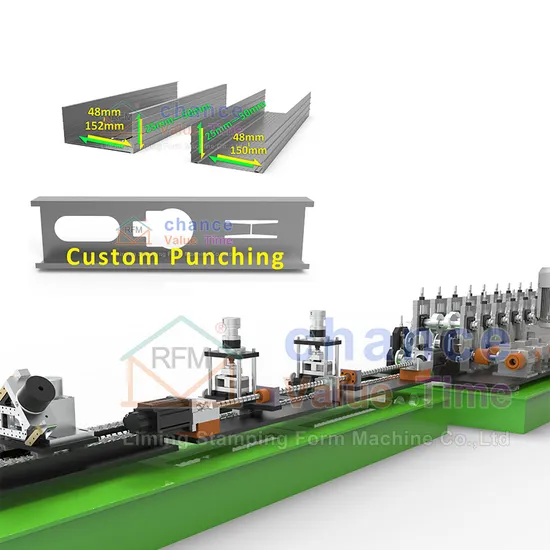 Automatic C/U Shape Purlin Channel Drywall Stud and Track Roll Forming Machine