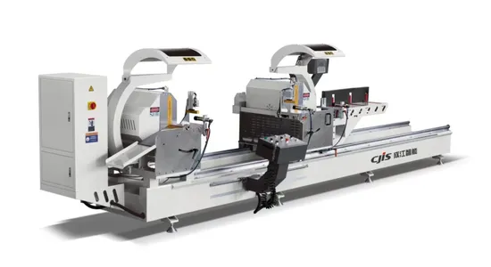 Industrial Aluminum Profile Internal Swing Digital Display Double Head Precision Cutting Saw Efficient Door Manufacturing Machine