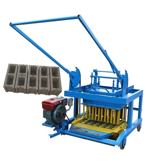 Small Movable Cement Concrete Fly Ash Cement Concrete Hollow Block Making Machine