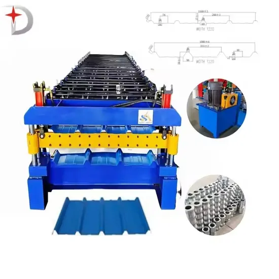 Tr4 Tr5 Rib Type Roof Panel Roofing Tile Double Layer Roll Forming Machine
