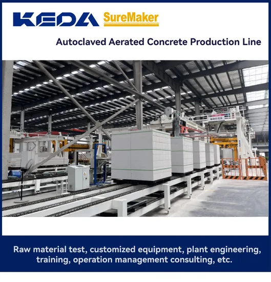 Automatic AAC Brick Making Machine for Building Material, Keda AAC Production Line
