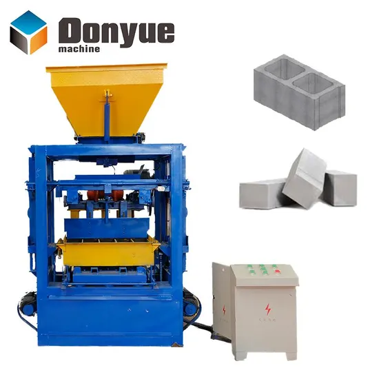 Qt4-24 Easy to Operate Manual Hollow Block Concrete Brick Making Machine