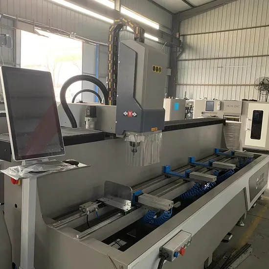 CNC Double Head Drilling Milling Machine for Window and Door