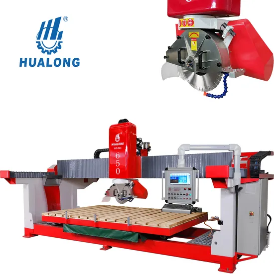 Hsnc-500 Stone Slab Cutting Machinery Stone Granite Processing Bridge Saw