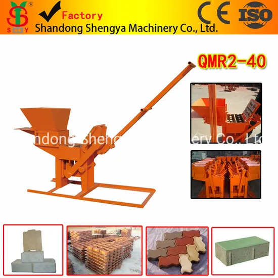 Qmr2-40 Mud Clay Cement Brick Machine Africa