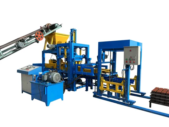 Qt4-15A Automatic Hydraulic Press Concrete Cement Hollow Interlock Paving Block Making Machine