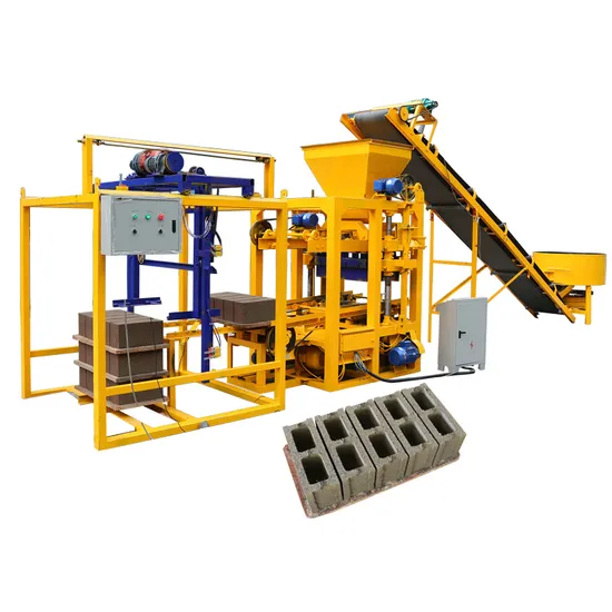 Semi Automatic Fly Ash Concrete Cement Hollow Brick Block Maker Making Machine