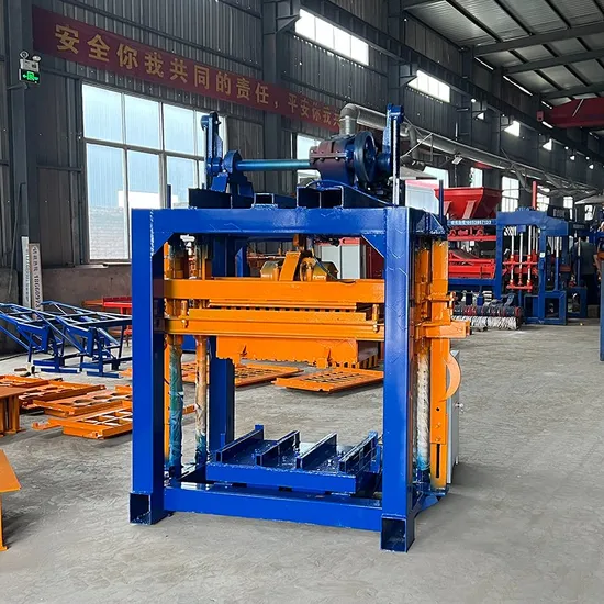 Hot Sale Qtj4-40 Manual Concrete Hollow Brick Machine Cement Block Making Machine Factory Price in Gabon