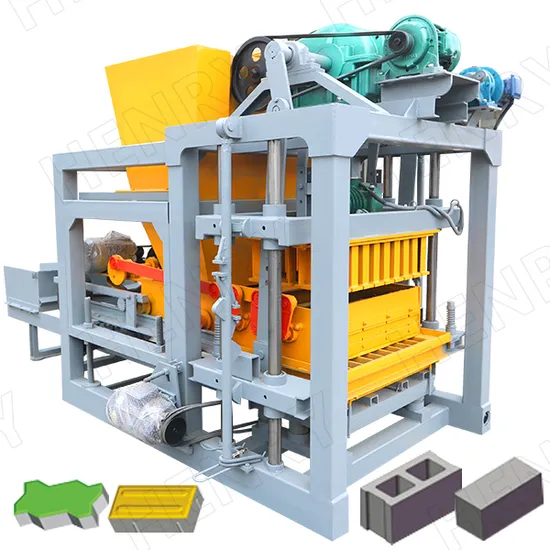 Qt4-25 Concrete Fully Automatic Big Capacity Strong Vibration Force with Hopper Many Types Block Making Machine Production Line in Dominican Republic