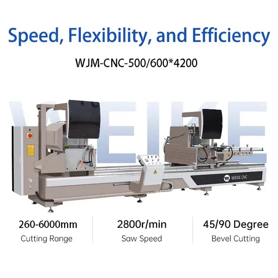 45 and 90 Degree CNC Precision Cutting Saw Machine for Aluminum Profil