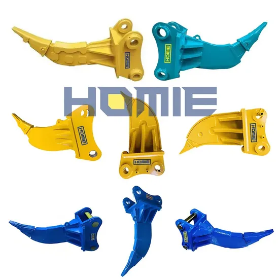 Yantai Homie Customized Excavator Attachments Single Tooth Ripper Powerful Heavy Duty Ripper for Breaking up Dense Loosen Weathered Rock and Hard Soil