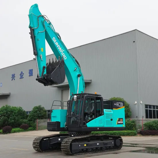 Swe 240fed Electric Medium Excavator Sturdy Powerful High Cold Plateau 400 Kw/H Lithium-Ion Battery a 120 Kw 3-Phase Asynchronous Motor Bucket Dig Force 155kN