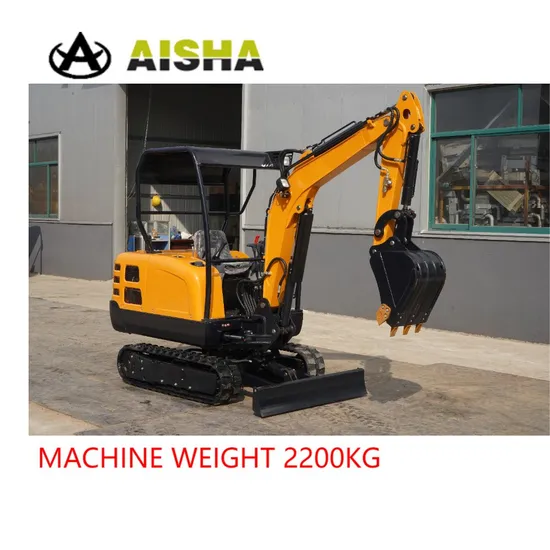 2.2 Ton 2.2 Kg Rubber Crawler Excavator