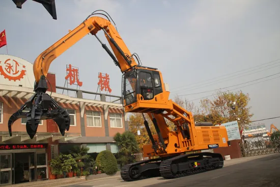 China Hot Selling Machine Crawler Material Handler Ygz320, 360 Degree Rotating Grab, Steel Factory