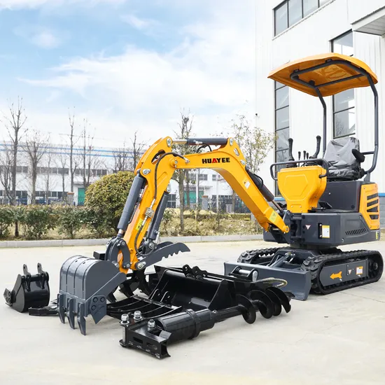 China Factory Price Huayee Mini Excavator 1 Ton 1.2 Ton 1.5 Ton Mini Excavator Price Chinese Small Digger Customizable CE EPA