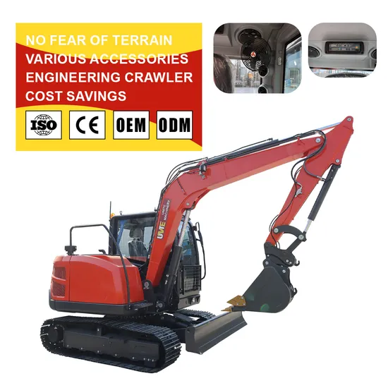 6.5 Ton Excavator Used for Mining The Engine Can Be Customized Kubota High Performance.
