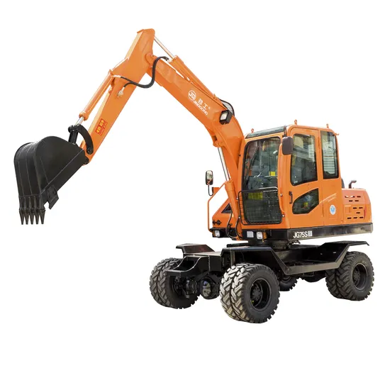Wheel Excavators 6ton Small Digger Earth Moving Machine Backhoe Wheeled Excavator