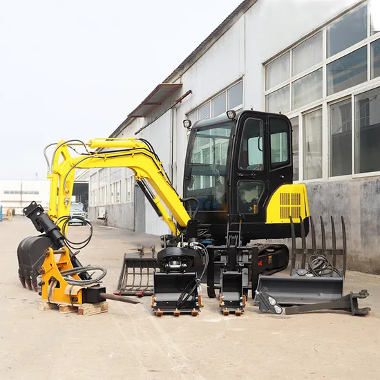 2.5 Ton Factory Price Garden Crawler Excavator Brand Digger Mini Excavator for Sale 1.5 Ton 2 Ton 3 Ton Construction Machinery Mini Excavator