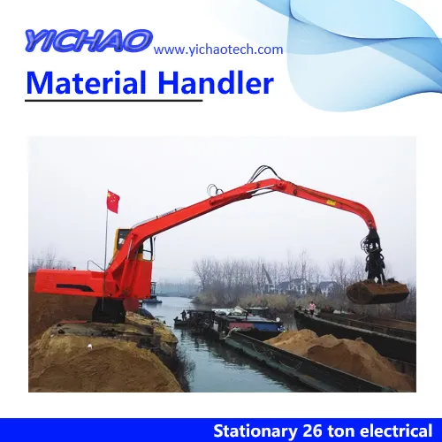 Diesel or Electrical 17 Meter Boom Stationary Material Handler