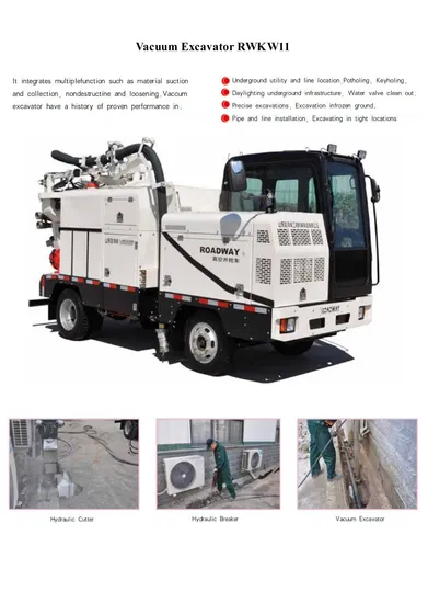 Earthwork Excavation New Equipment for Municipal Construction Vacuum Excavator