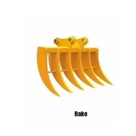 China Top Factory Directly Sale Attachment Excavator Rake Root Rake